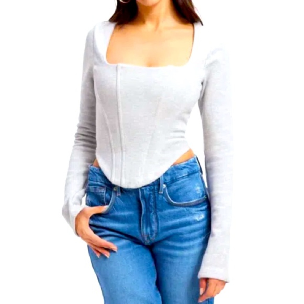 Good American compression terry corset
